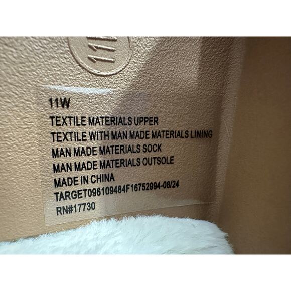 Universal Thread Women's Kyrie Chelsea Boots Size 11 Wide Tan Chunky Ankle Sock - Picture 9 of 13